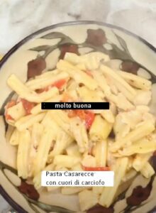 Scopri di più sull'articolo Pasta Casarecce con cuori di carciofo